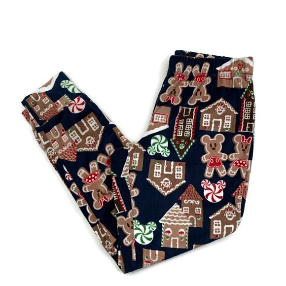 Disney Mickey & Minne Mouse Gingerbread Super Soft Fleece Pajama Set Women's S - Picture 5 of 9